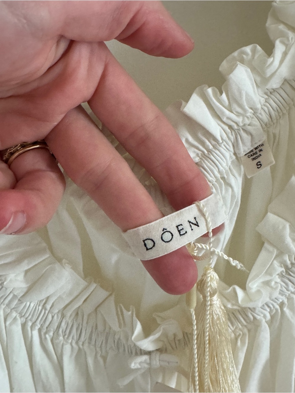 NWT Doen Leanne Dress in Salt - Picture 7 of 8
